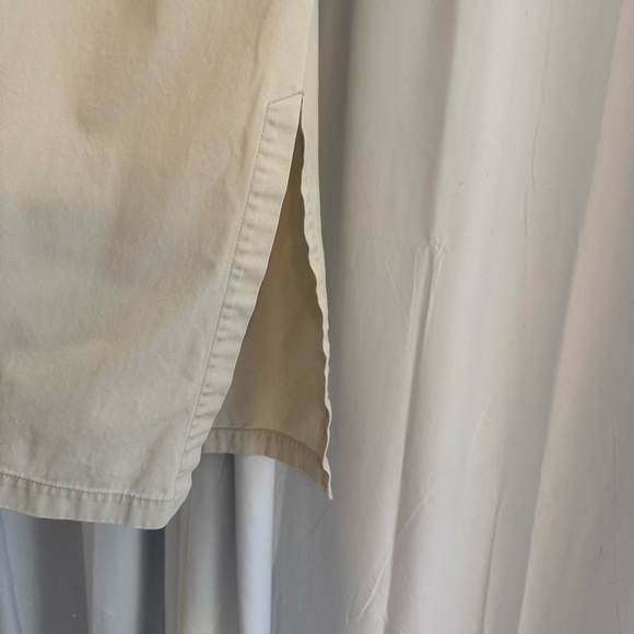 Eddie Bauer Cotton Midi Skirt Side Slit Women’s Size 6 Khaki - Picture 6 of 9